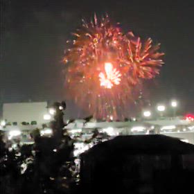 小さな花火大会の画像