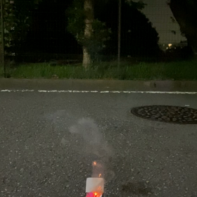 家族で花火大会の画像