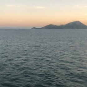 海からの景色の画像