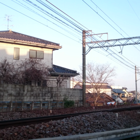 本線特急が駆け抜けるの画像