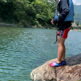 ☆川へとびこみ！！☆の画像