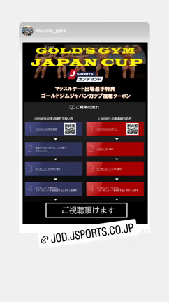 ゴールドジムジャパンカップ2022の記事動画