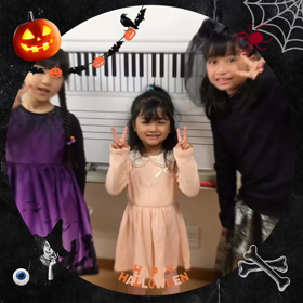 ハロウイン　お菓子のつかみ取りゲーム！！幼児さんから80代の生徒さんも楽しみました♪の画像