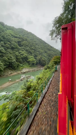 嵐山嵯峨野トロッコ列車と保津川下りと温泉！の記事動画