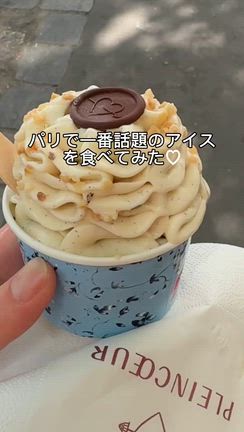【プランクール】パリNo,1パティシエが始めたアイス 実食！オーダー方法の注意点ありの記事動画