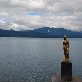 田沢湖の波音の画像