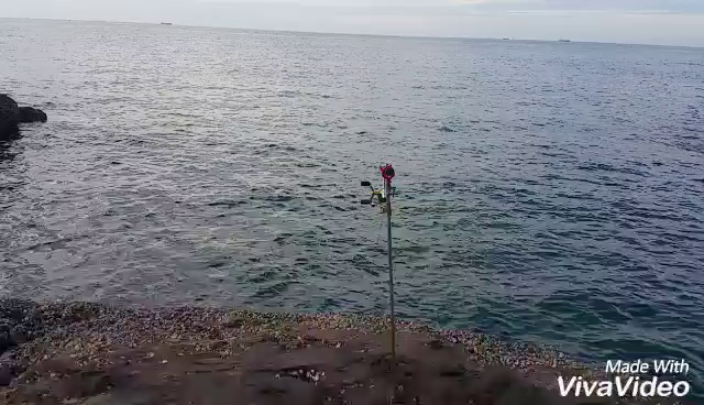 和歌山県白浜地磯へ自作ストレートローラーヤエン（ノーマルヤエン）のテスト釣行に行ってきた！の記事動画