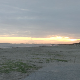 今日の夕焼けの画像