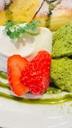 私のご褒美カフェ グランカフェFさんの抹茶パンケーキ【毎晩の良いこと見つけ】の記事動画