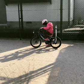 娘の自転車（動画）の画像