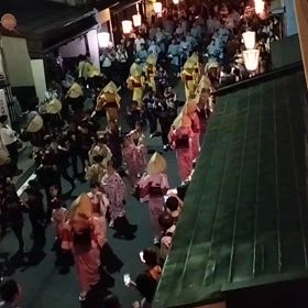 風の盆最終日の画像