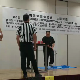 アームレスリング大会の画像