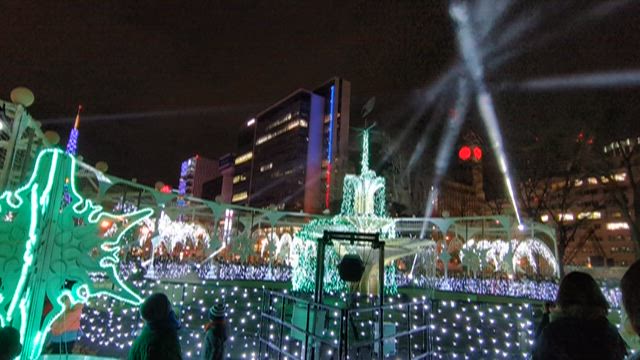 ⑦さっぽろホワイトイルミネーション大通会場4丁目〜スペシャルライトショーの記事動画