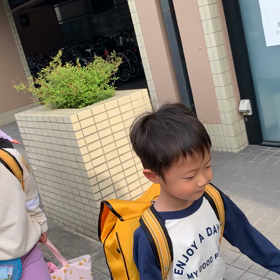 初登校の画像