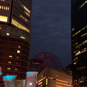 日曜日夜の大阪北の画像