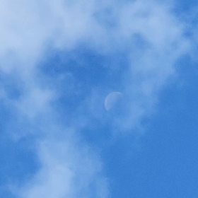 下弦の月の動画の画像