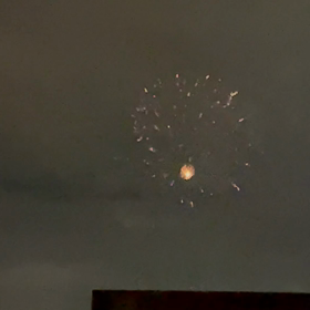 突然の花火の画像