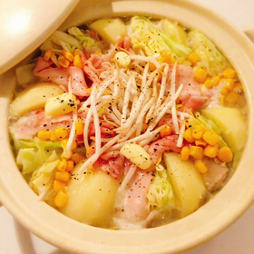 じゃがバター鍋の画像