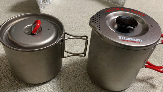 私のスタッキング研究室：エバニューTi Pasta pot 750活用 | 赤ガチャ