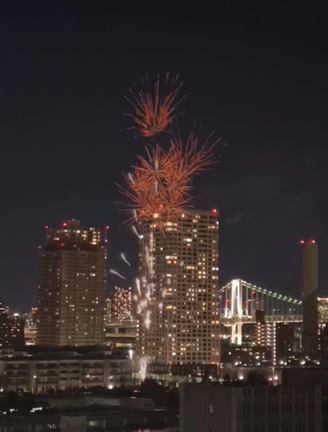 うれしいハプニング！秋の花火シェアの記事動画