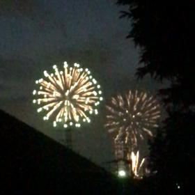 葛飾納涼花火大会が矢切から見えましたよー♪の画像