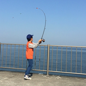 釣れないのに楽しそう(笑)の画像