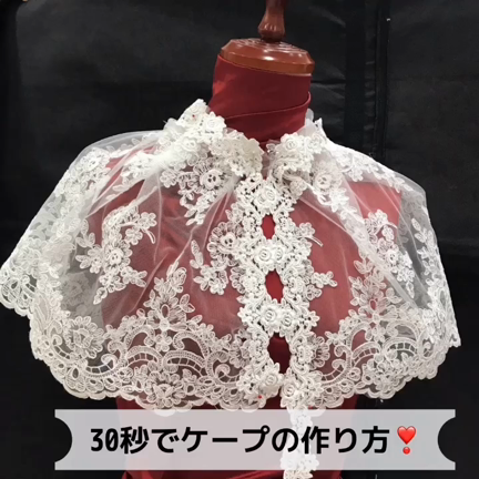 簡単❣30秒でレースケープの作り方★ピンワークを動画でお見せします♪の記事動画