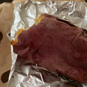 焼き芋朝ご飯の画像