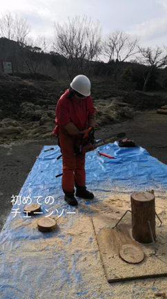 チェーンソーおばさんの記事動画