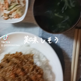 キーマカレーライスの画像