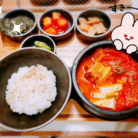 キムチチゲ♡신중동역에서…の画像