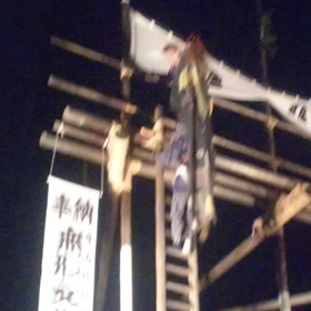 朝倉の梯子獅子2019の画像