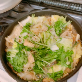 すき焼きのシメはパスタで、【低GIダイエット】の画像