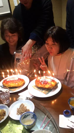 明子ちゃんと合同誕生日の記事動画