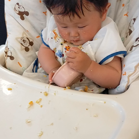 ゆうひ離乳食じょうずにたべるようになったの画像