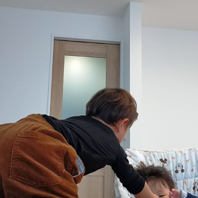 ゆうひ離乳食スタートの画像