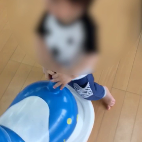 ヨチヨチ練習中の画像
