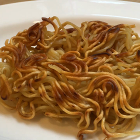 好評の麻婆餡かけ焼きそばの画像