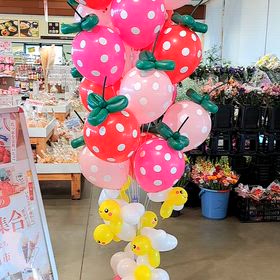 バルーンブーケディスプレイ　いちごの画像