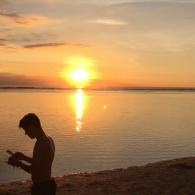 2016Bali 異空間のギリ島動画サンセットの画像