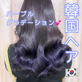 パープルグラデーションの画像