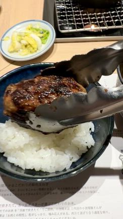 ☆初体験、ハンバーグ オンザライス♬☆の記事動画