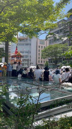 祇園祭茶会と巡行の記事動画