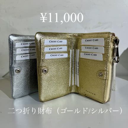 ☆ たっぷり収納！ソフトな手触りのキラキラ牛革財布シリーズ ☆/革かばん・革財布の、富山の記事動画