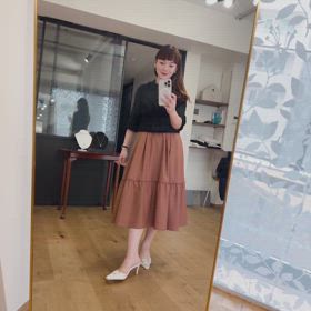 春色のギャザースカートのサンプルが出来上がりました♡ | 望月順子