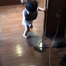 1歳3ヶ月9日目〜ルンバ怖い！〜の画像