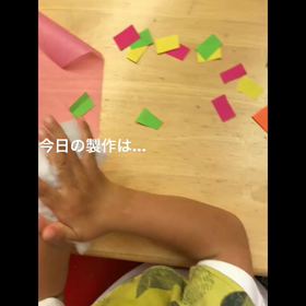 2歳7ヶ月6日目〜ベビーパークの制作 アイスクリーム〜の画像