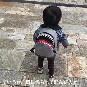 2歳10ヶ月4日目〜台風！！すごい風の中〜の画像