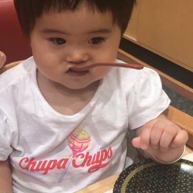 スプーン遊びの画像