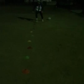 コーンドリブル挑戦者求む！の画像